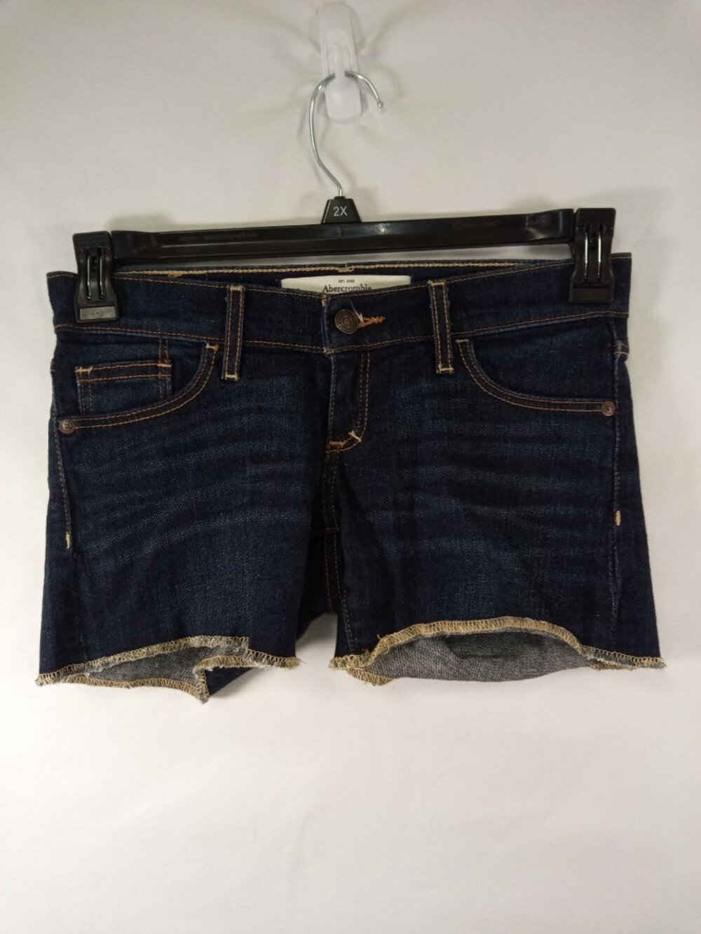 Abercrombie & Fitch N.Y. Junior's Dark Blue Jean Shorts Size 00